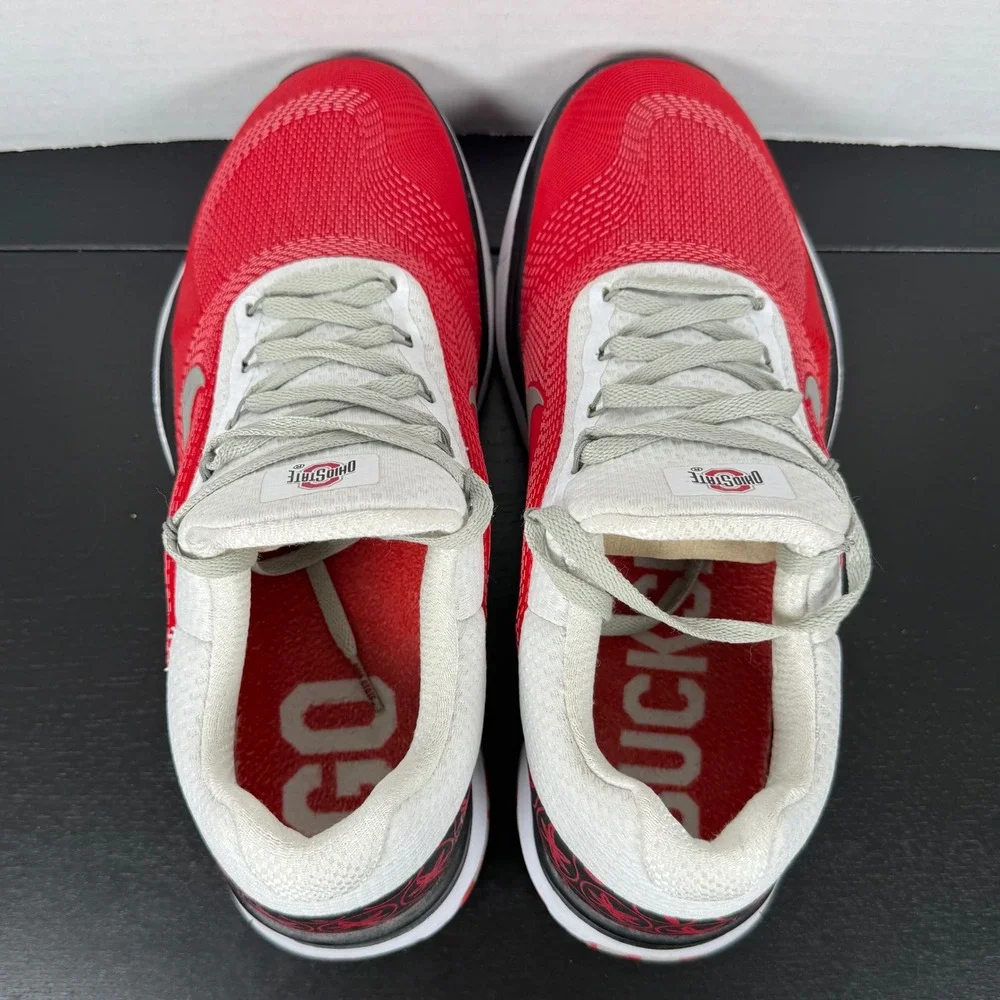 Nike Mens Size 9.5 Ohio State Buckeyes Free Trainer V7 Training Shoes AA0881-605